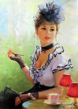 Women Painting - Pretty Woman KR 028 Impressionist